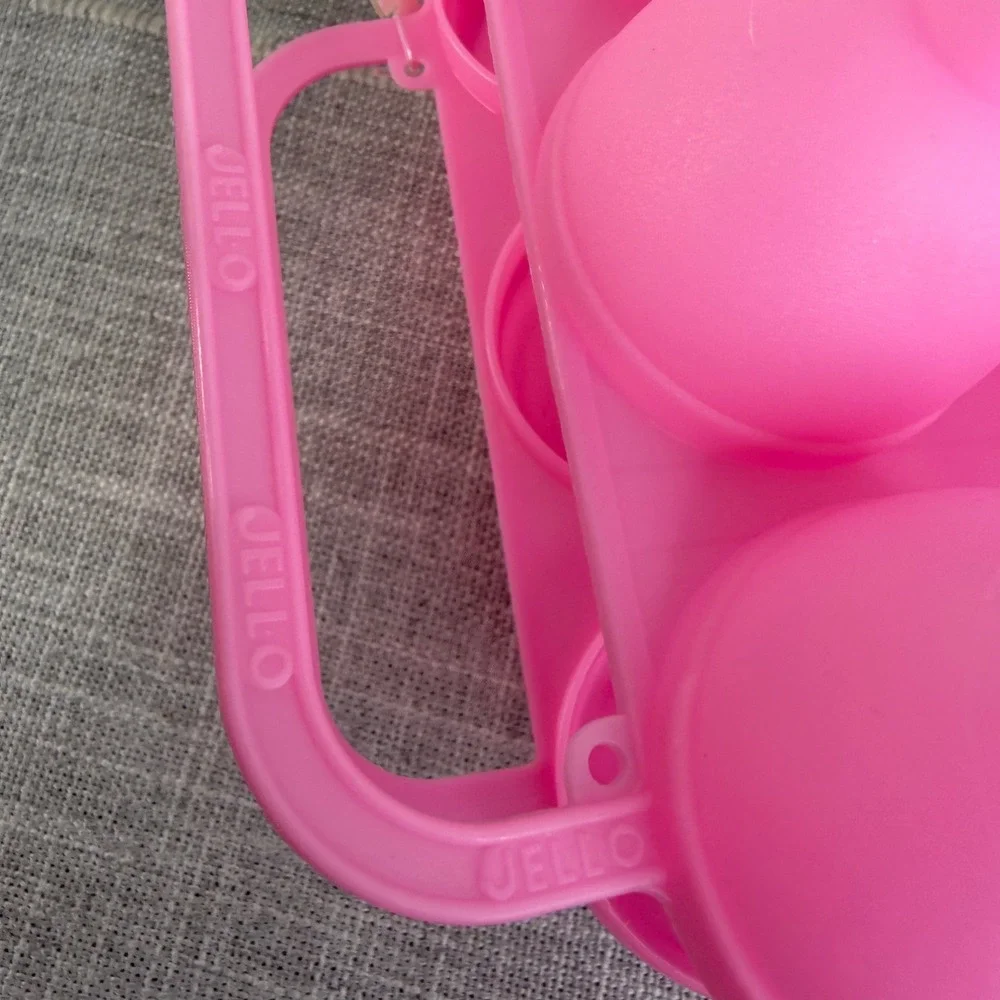 Jell O Jiggler Egg Mold‎ Pink Smooth NEW Jell-o